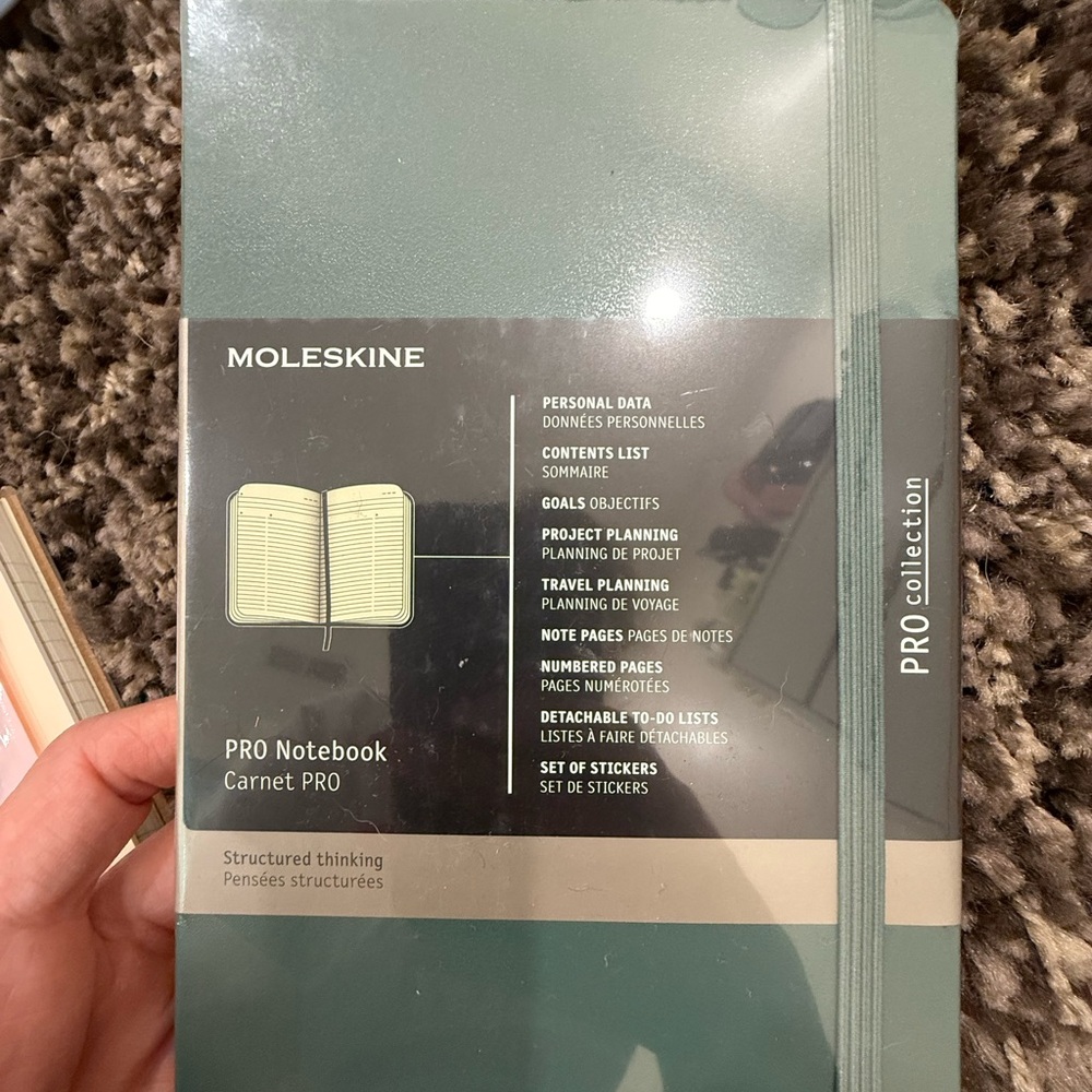 Moleskine PRO Collection Notebook in Dark Green